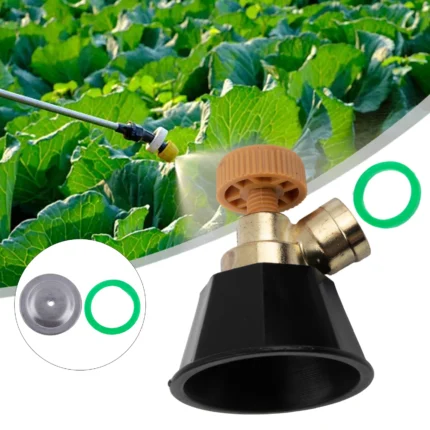 Agricultural Atomization Adjustable Sprayer Nozzle Garden Alloy Black Cyclone Nozzle Sprayer Head Watering Irrigation Tools